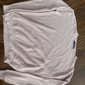 light pink brandy melville cropped sweater